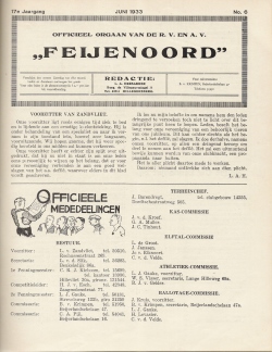 De Feijenoorder Juni 1933
