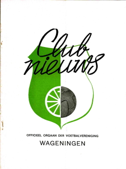 Clubnieuws Wageningen Januari 1972