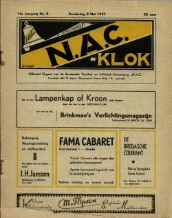NAC Klok 8 Mei 1947