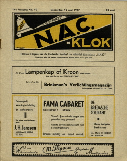 NAC Klok 12 Juni 1947
