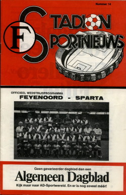 Programma Feyenoord - Sparta